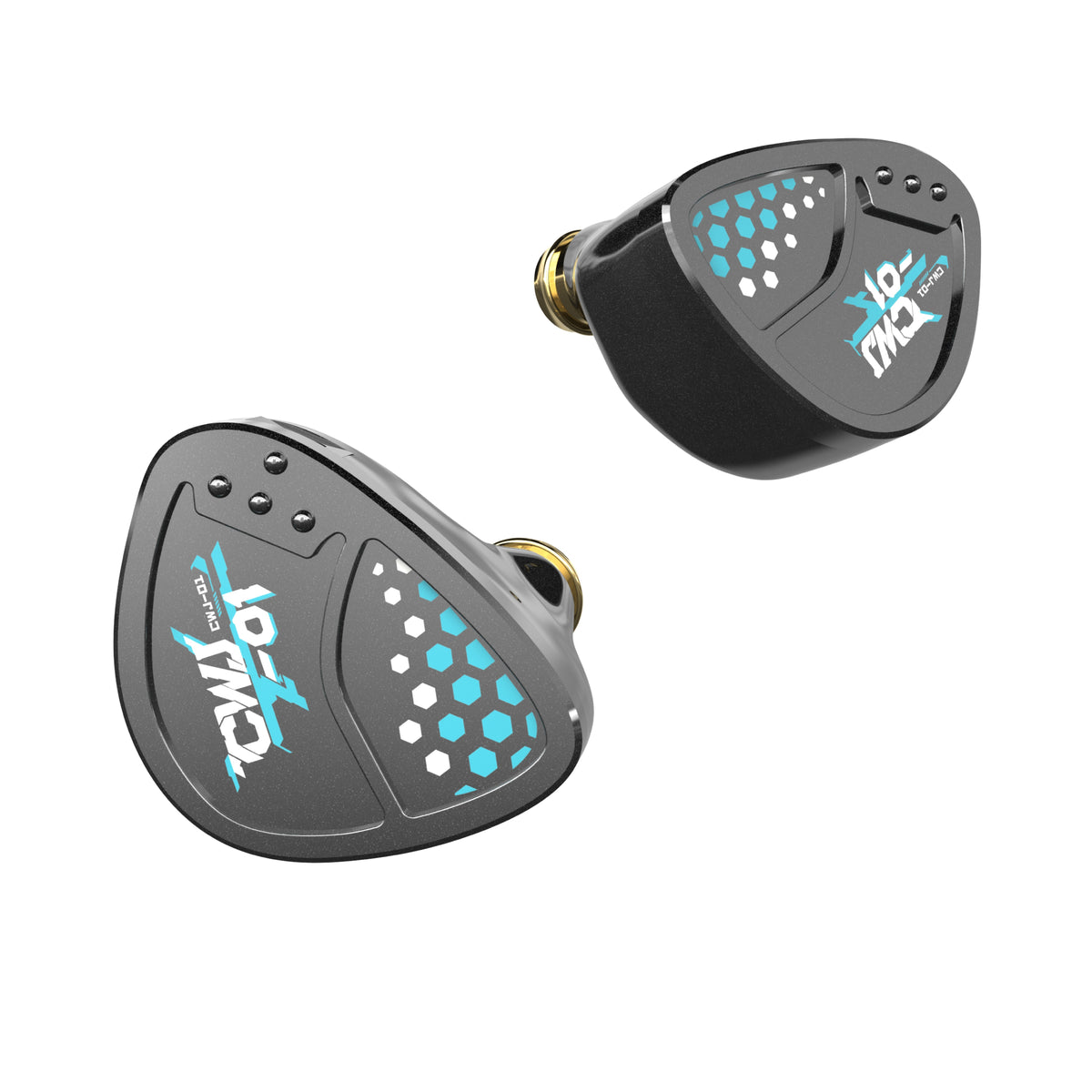 HE Cai Wenji Black Single Dynamic Driver Wired In-Ear Headphones