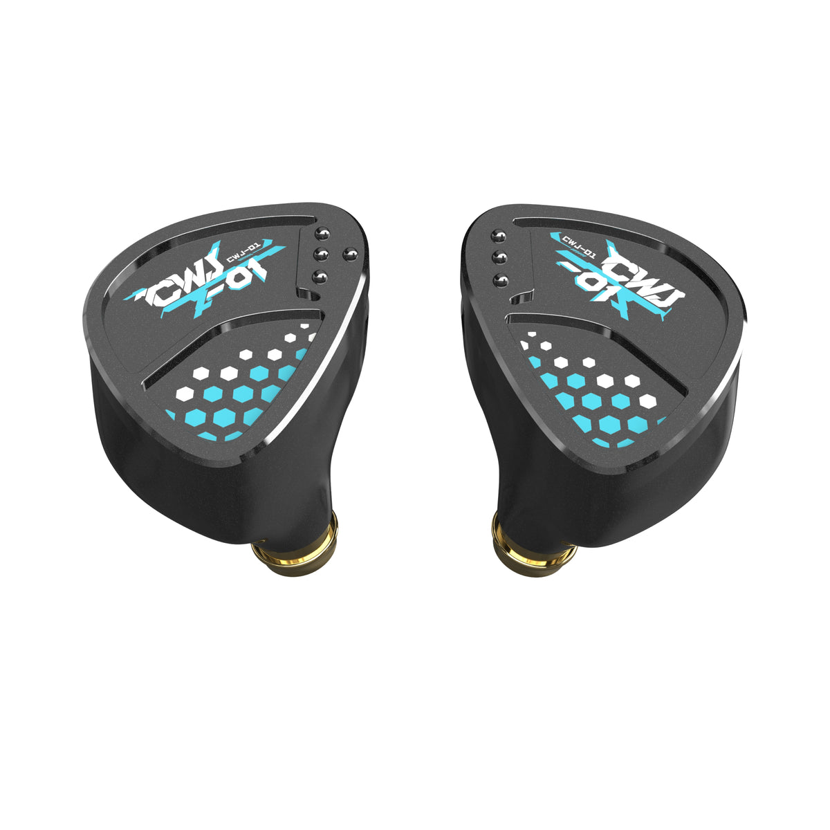 HE Cai Wenji Black Single Dynamic Driver Wired In-Ear Headphones