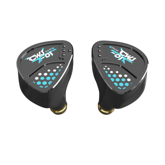 HE Cai Wenji Black Single Dynamic Driver Wired In-Ear Headphones