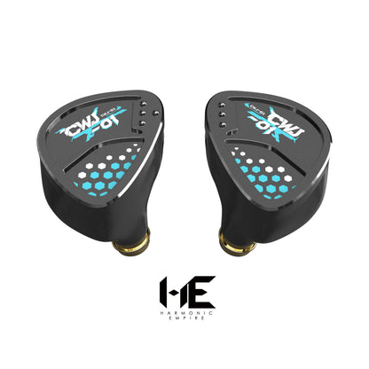 HE Cai Wenji Black Single Dynamic Driver Wired In-Ear Headphones