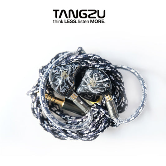 TANGZU Zhu Bajie HIFI headphones 14.2mm dynamic driver 4 balanced 1 static magneto (EST) 1 ceramic piezoelectric bone conductor