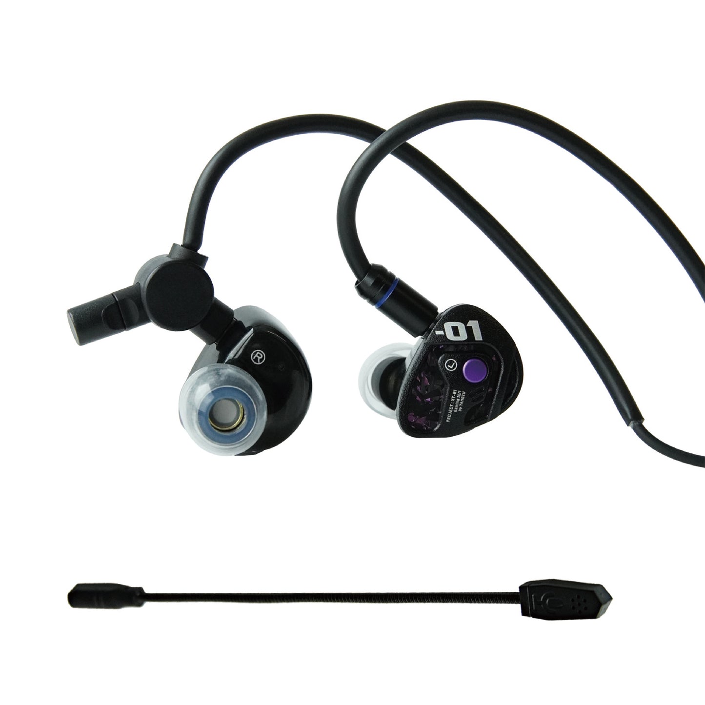 TANGZU Xue Tao 10mm Single Dynamic Driver Glass Diaphragm Unit Gaming In-Ear Monitor Headphones