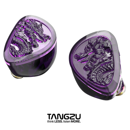 Pre-order TANGZU Purple Dragon 10mm PET Single Dynamic Driver In-Ear Headphones