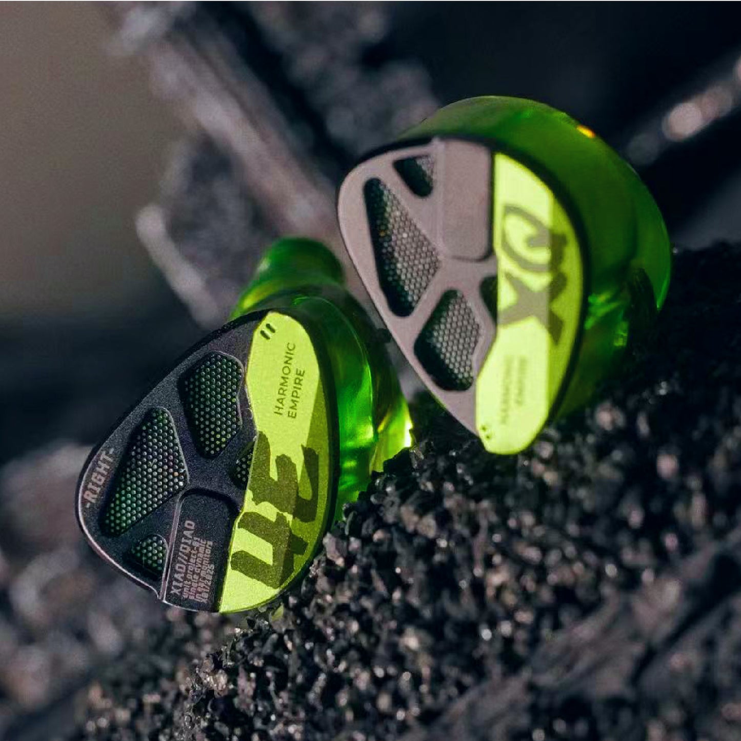 HE XiaoQiao Rock Edition Wired In-Ear HiFi Headphones with 1 DD for Enhanced Low Frequencies and 0.78pin Replaceable Cable