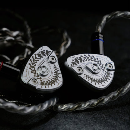 HE Bu Lianshi 1 DD + 4 BA Hybrid Configuration Wired HiFi Headphones with Replaceable Cable Design