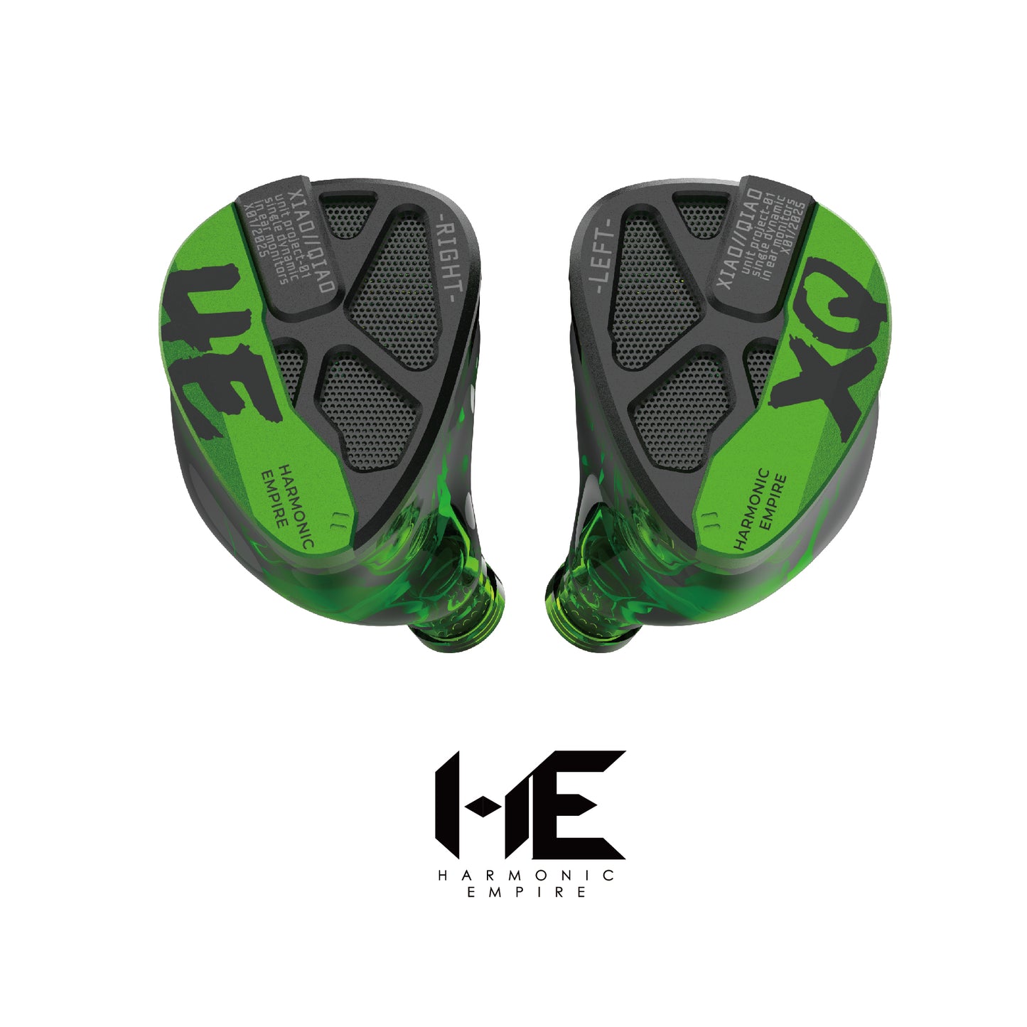 HE XiaoQiao Rock Edition Wired In-Ear HiFi Headphones with 1 DD for Enhanced Low Frequencies and 0.78pin Replaceable Cable