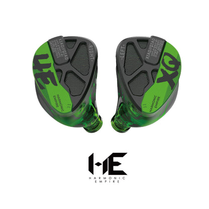 HE XiaoQiao Rock Edition Wired In-Ear HiFi Headphones with 1 DD for Enhanced Low Frequencies and 0.78pin Replaceable Cable