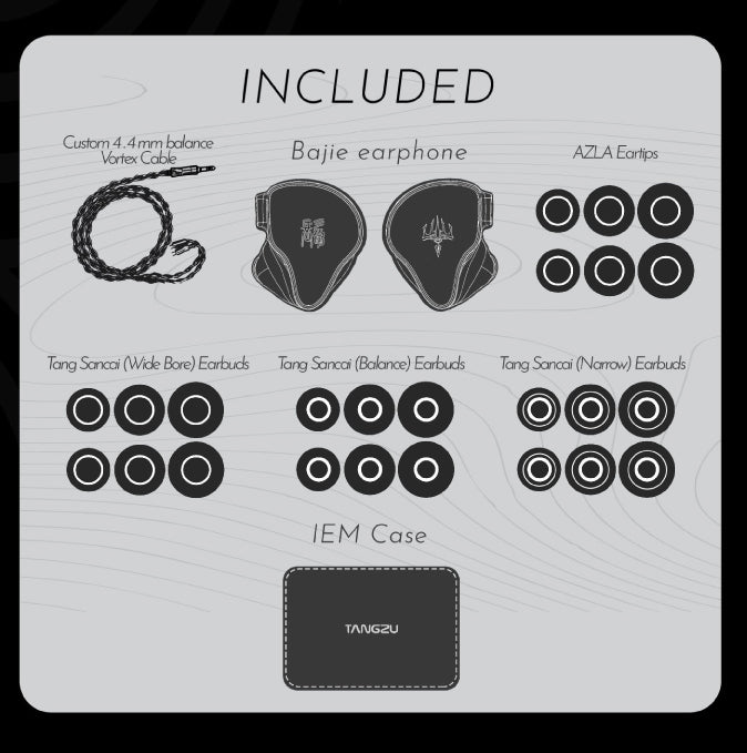TANGZU Zhu Bajie HIFI headphones 14.2mm dynamic driver 4 balanced 1 st