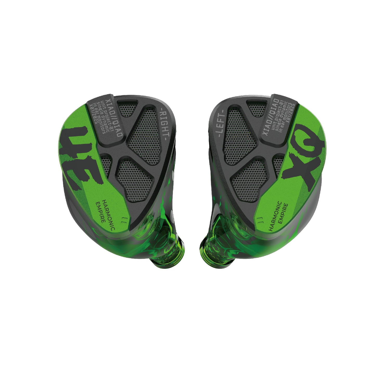 HE XiaoQiao Rock Edition Wired In-Ear HiFi Headphones with 1 DD for Enhanced Low Frequencies and 0.78pin Replaceable Cable