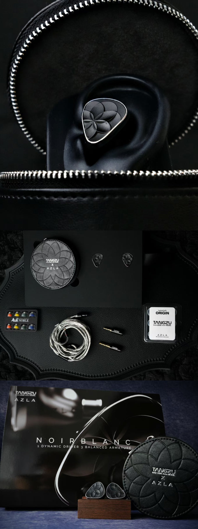 イヤホン AZLA TANGZU Noir Blanc TANGZU x AZLA Noirblanc 1DD+3BA In-Ear Headphone